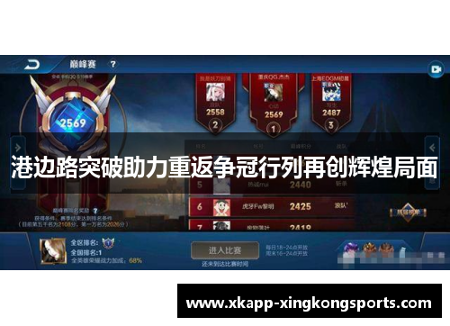 港边路突破助力重返争冠行列再创辉煌局面